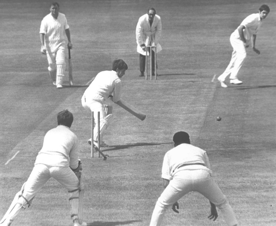 Bowled by Tim English when batting for Lisburn against Queen's University
