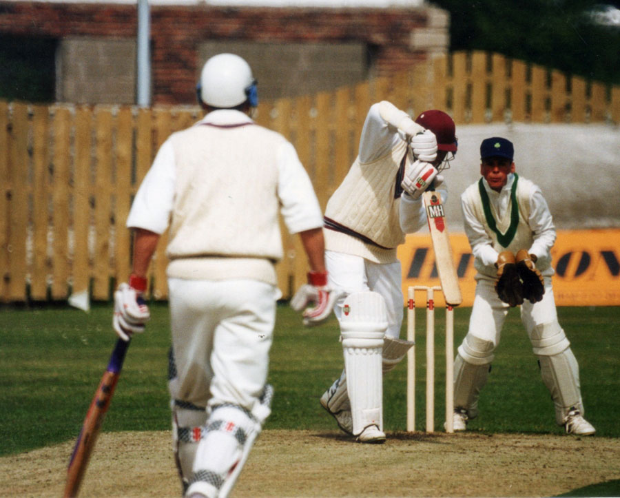 1995 Ireland v Somerset (B&H Cup): Stephen Ogilby behind the stumps (©Clarence Hiles)