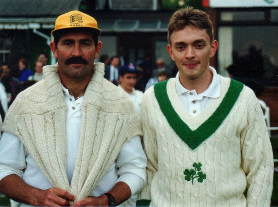 John Power (right) with Graham Gooch
