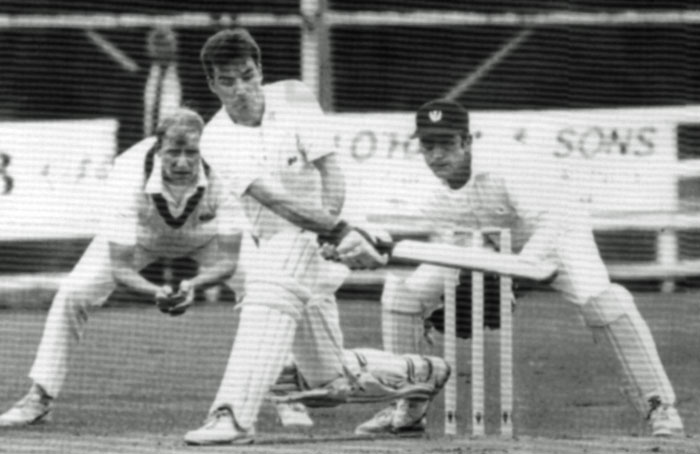 Michael Rea during his innings of 115