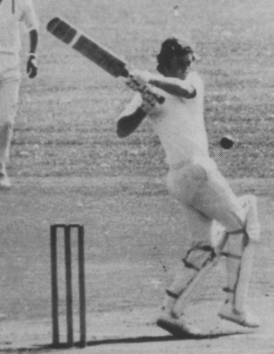 Going out to bat at Waringstown)
