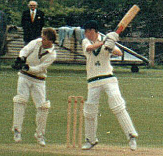 1991 Duchess of Norfolk's XI v Ireland: Stewart Taylor in his debut innings for Ireland (©CricketEurope)